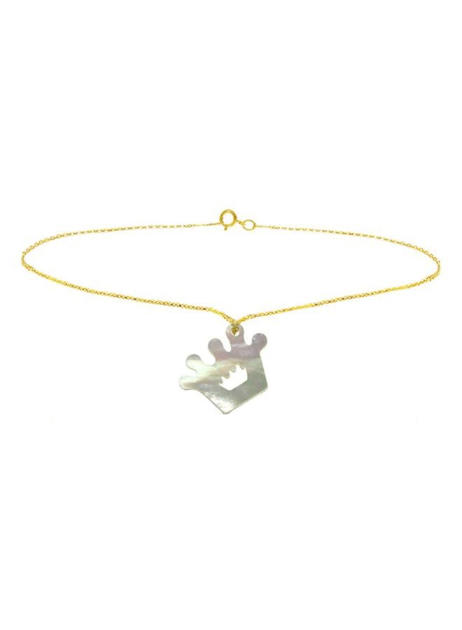 Vera Perla - 18 Karat Gold Crown Mother Of Pearl Bracelet - Image 1