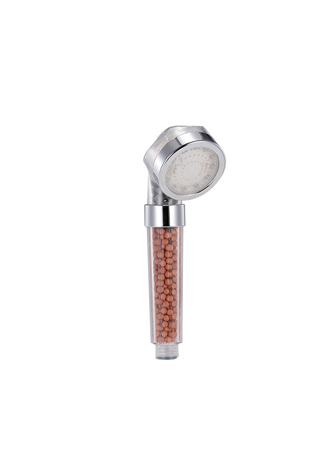 Ionic Filter Automatically Colour-Changing LED Shower Head Brown/Clear/Silver 26cm - Image 1