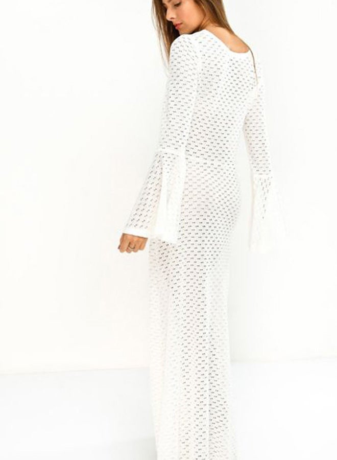 Miss Penny - Lace Detailed Maxi Dress White - Image 1