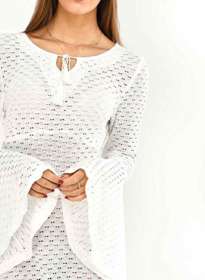 Miss Penny - Lace Detailed Maxi Dress White - Image 1