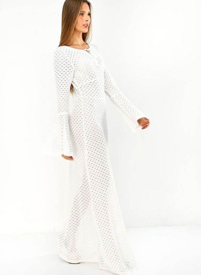 Miss Penny - Lace Detailed Maxi Dress White - Image 1