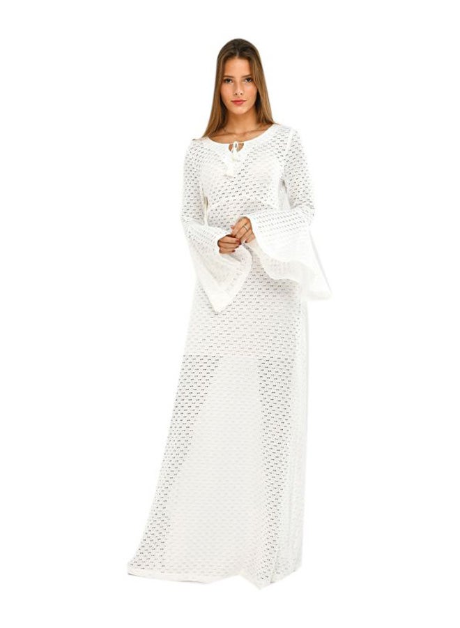 Miss Penny - Lace Detailed Maxi Dress White - Image 1