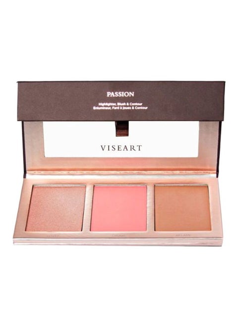 Passion Highlighter Blush And Contour Palette Multicolour