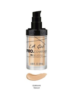 LA Girl Pro Coverage Illuminating Liquid Foundation 644 Natural  - Image 2