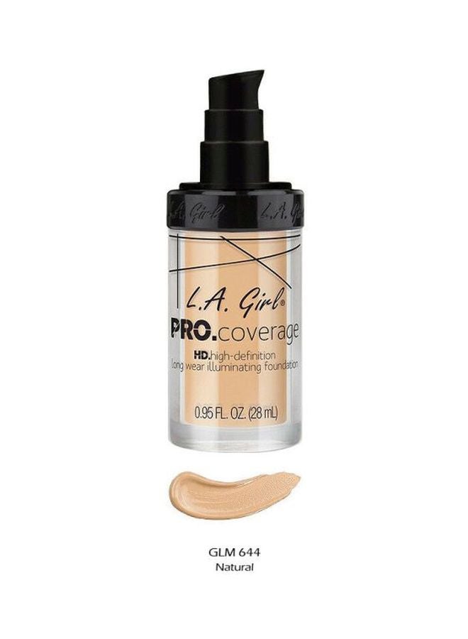 LA Girl - Pro Coverage Illuminating Liquid Foundation 644 Natural - Image 1