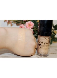 LA Girl Pro Coverage Illuminating Liquid Foundation 644 Natural  - Image 3