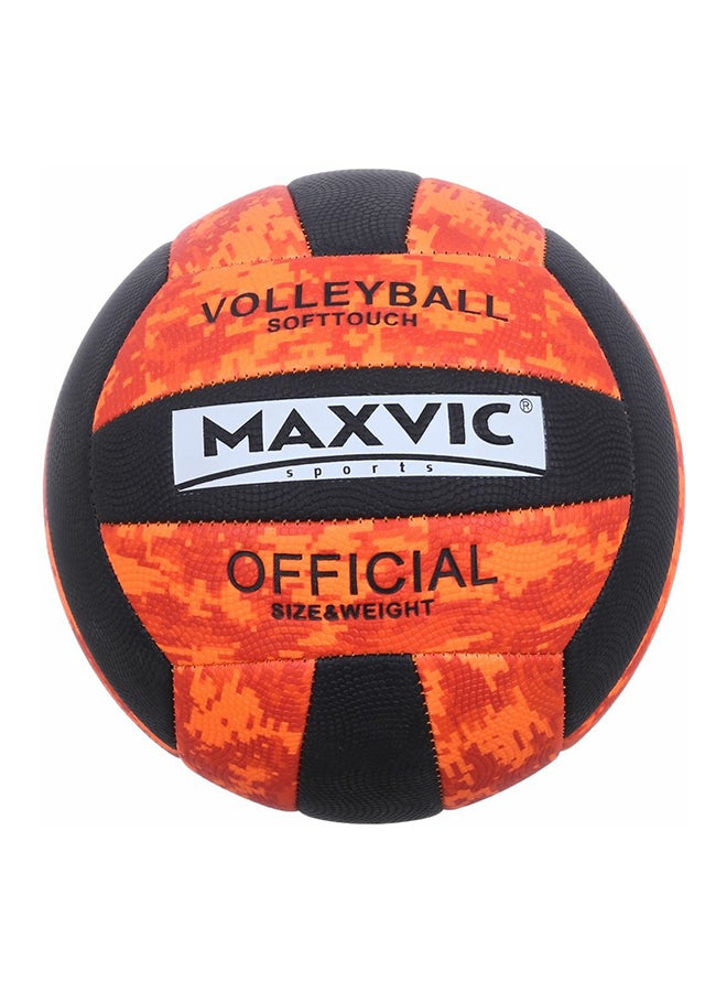 Volleyball, Official Size Black Orange 21cm - Image 1