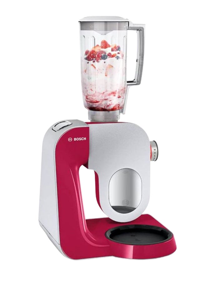 بوش - طقم محضر طعام كهربائي 3.9 L 1000 W MUM58420 فضي / أحمر - Image 1