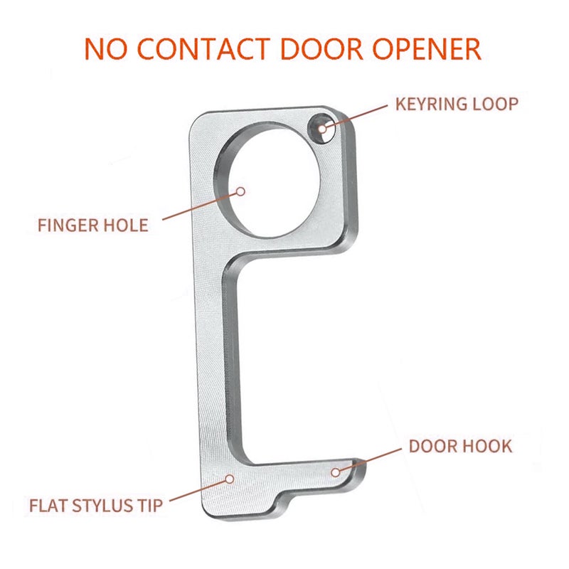 4-Piece Contactless Door Opener With Ring Gold  - Image 5