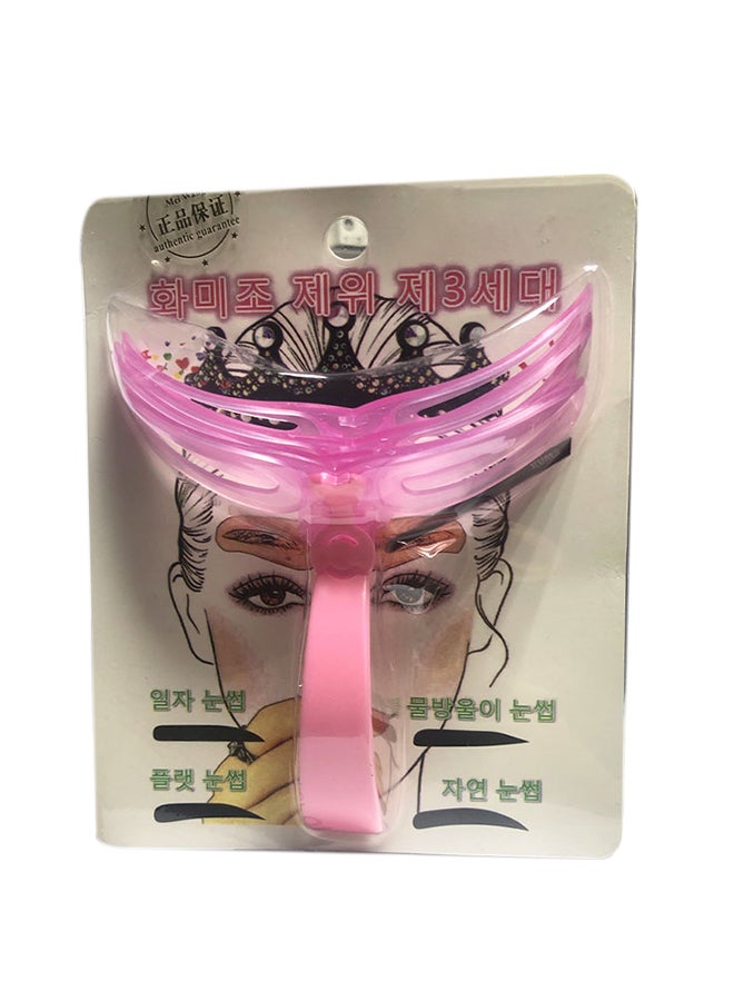 4 Piece Eyebrow Shaping Stencils Pink - Image 2