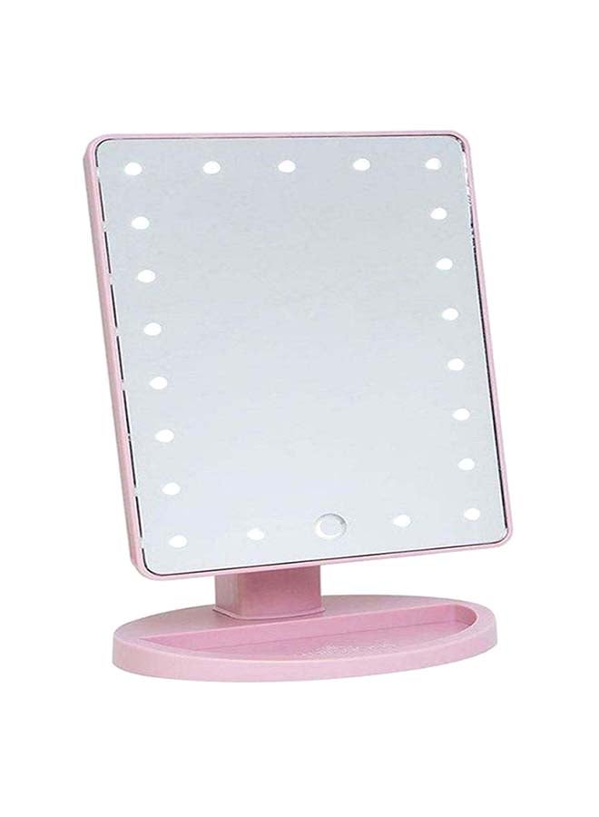 ARTLOOK LED Touch Screen Makeup Mirror Pink/Silver 8.9x6.5inch - Image 2