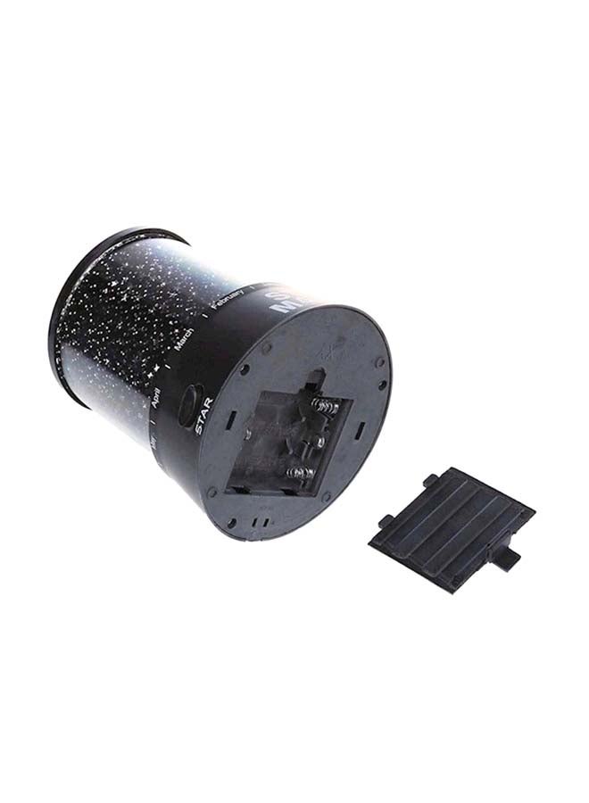 مصباح Led ليلي يضيء كالنجوم أسود 10.9x10.9x11.5سم