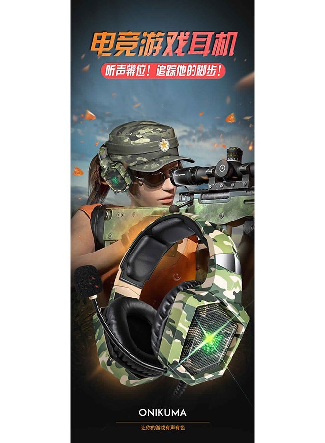 أونيكوما سماعة رأس سلكية للألعاب K8 مزودة بميكروفون لأجهزة PS4/PS5/XOne/XSeries/NSwitch/PC - Image 2