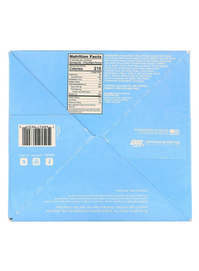 Optimum Nutrition - Pack Of 9 Protein Cake Bites - Chocolate Birthday Cake - 65 Gram - Image 1