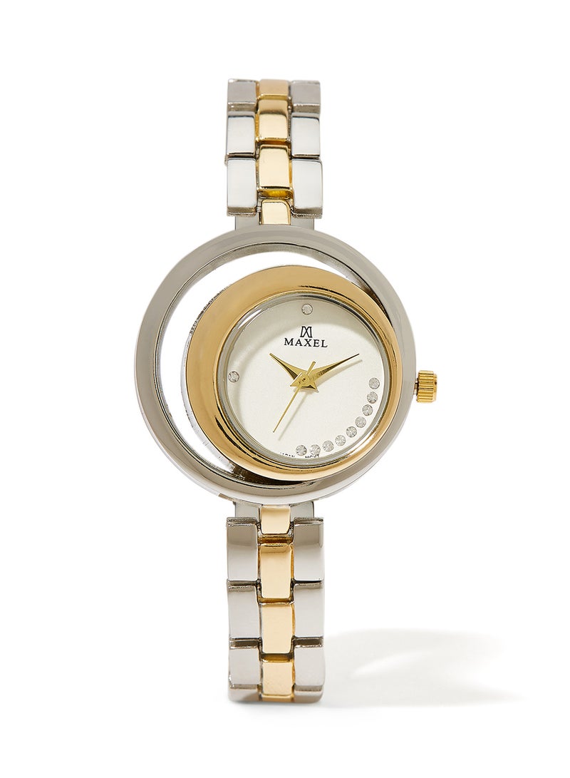 Maxel - Women's Metal Fashion Analog Watch - 32 mm - Dual Tone - Image 1