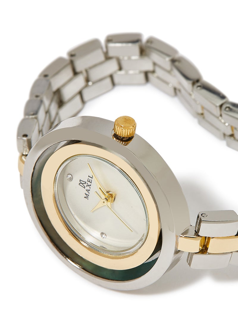 Maxel - Women's Metal Fashion Analog Watch - 32 mm - Dual Tone - Image 1