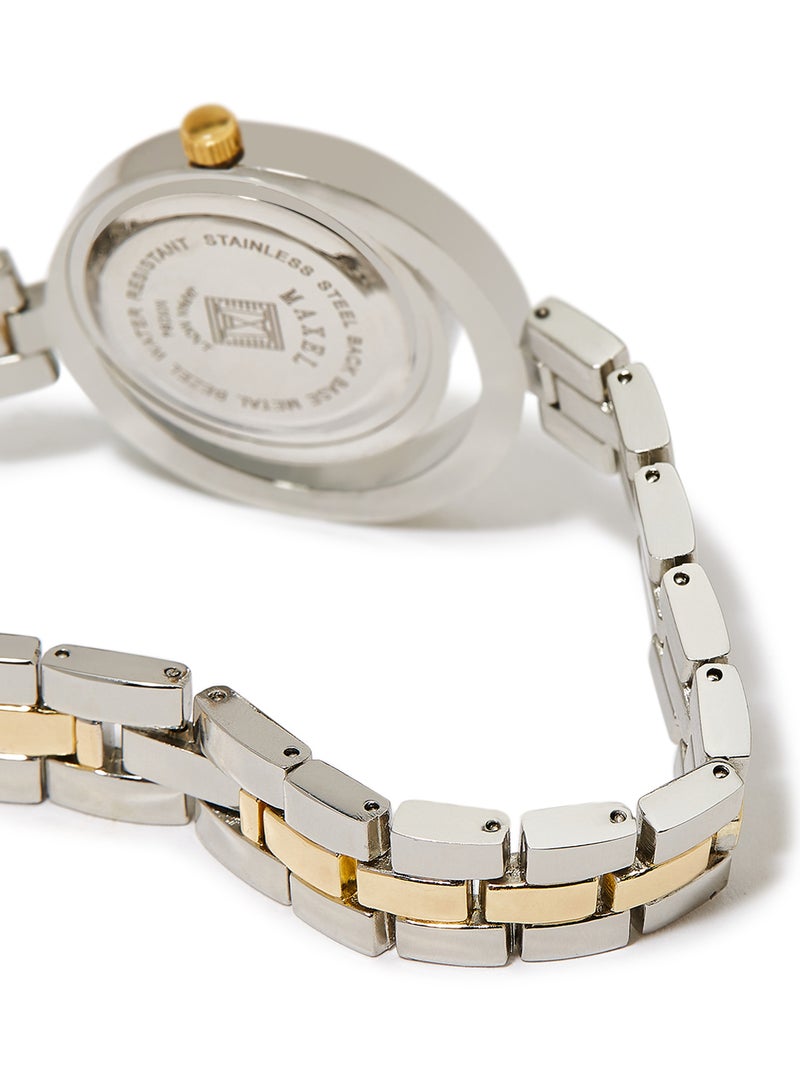 Maxel - Women's Metal Fashion Analog Watch - 32 mm - Dual Tone - Image 1