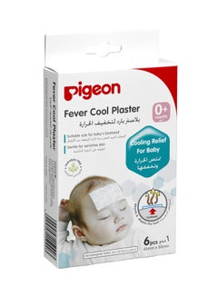 pigeon 6-Piece Fever Cool Forehead Plaster 0+month  - Image 1
