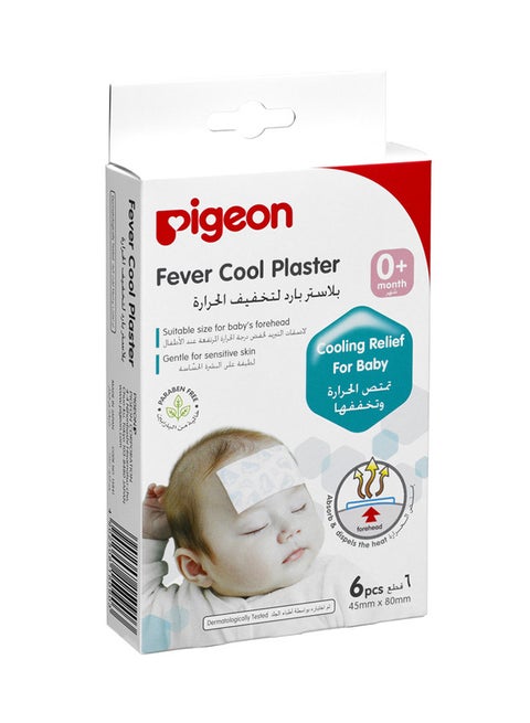 6-Piece Fever Cool Forehead Plaster 0+month