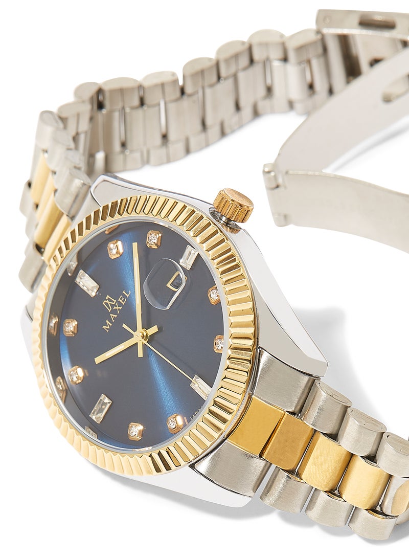 Maxel - Men's Oyster Perpetual Analog Watch - 42 mm - Dual Tone - Image 1