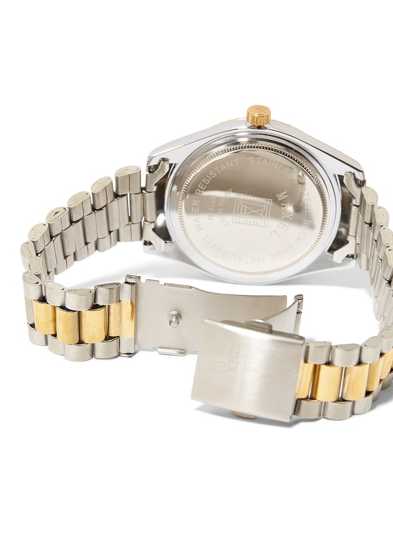 Maxel - Men's Oyster Perpetual Analog Watch - 42 mm - Dual Tone - Image 1