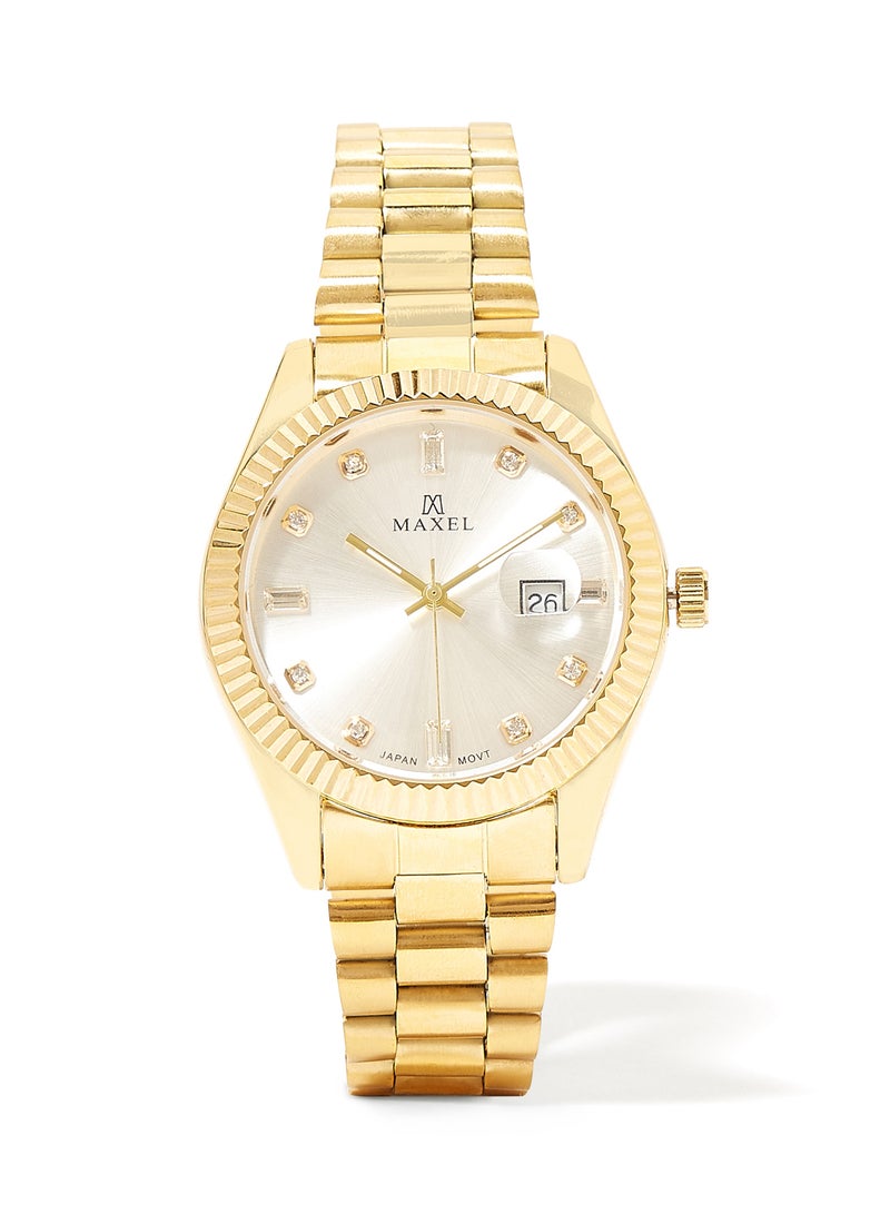 Maxel - Men's Oyster Perpetual Analog Watch - 42 mm - Gold - Image 1