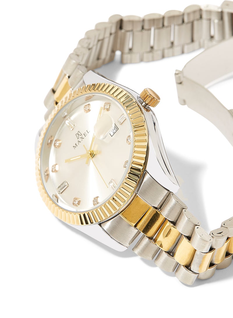 Maxel - Men's Oyster Perpetual Analog Watch - 42 mm - Dual Tone - Image 1
