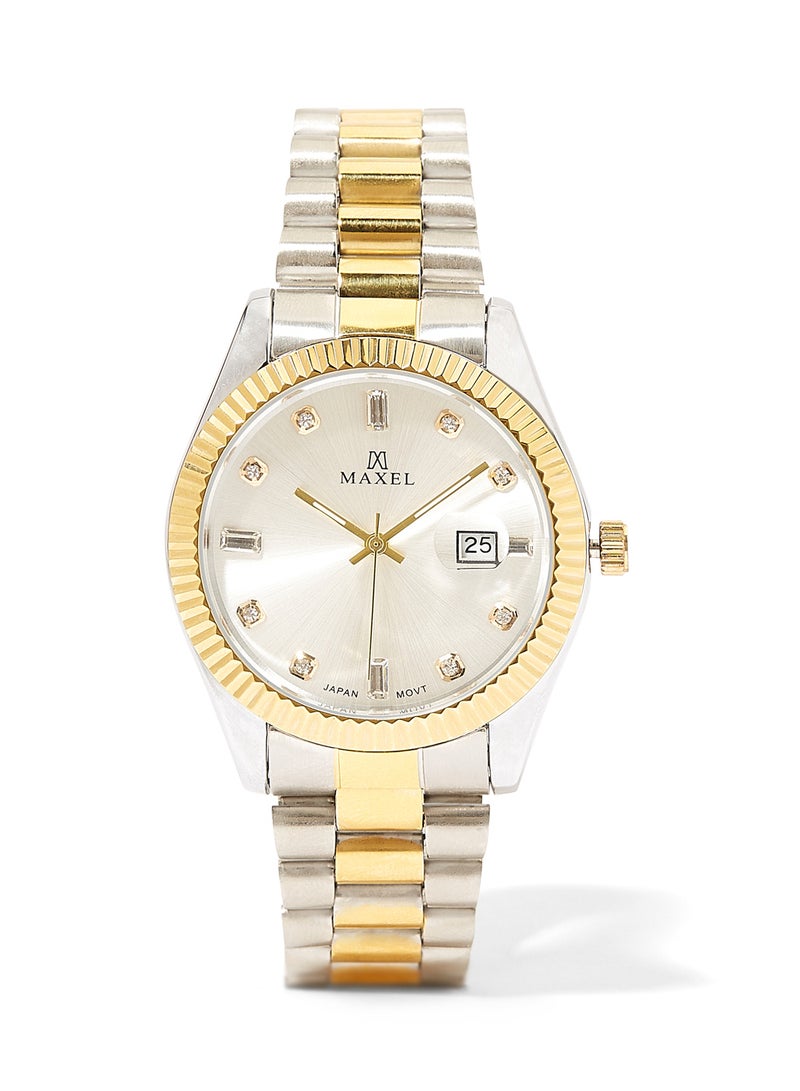 Maxel - Men's Oyster Perpetual Analog Watch - 42 mm - Dual Tone - Image 1