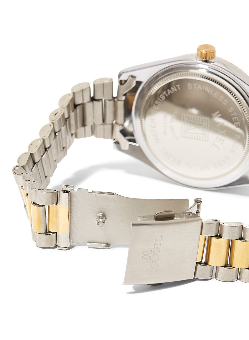 Maxel - Men's Oyster Perpetual Analog Watch - 42 mm - Dual Tone - Image 1
