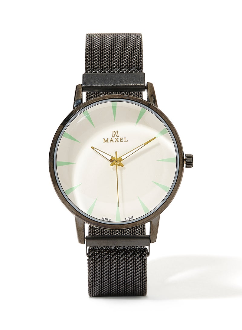 Maxel Men's Magnet Luminous Analog Watch - 42 mm - Black - Image 1