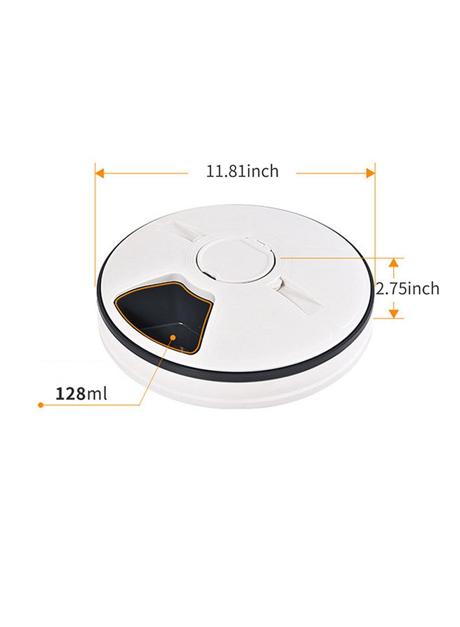 Automatic Pet Feeders Bowl With Voice LCD Screen Pink 32.5x32.5x8.5cm - Image 4