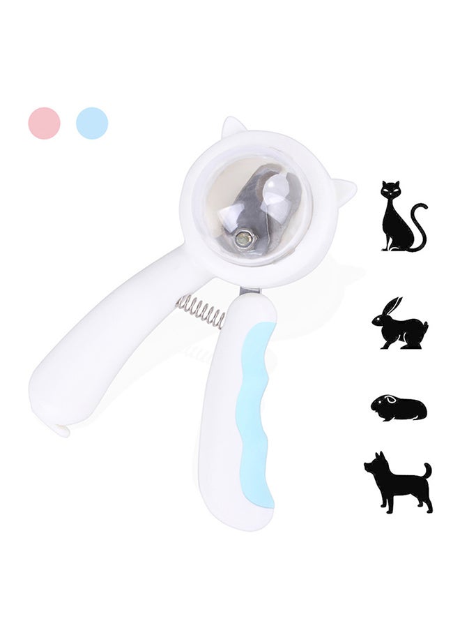 قلامة أظافر للحيوانات الأليفة مع مبرد أبيض/أزرق 17x12.5x5سم - Image 1