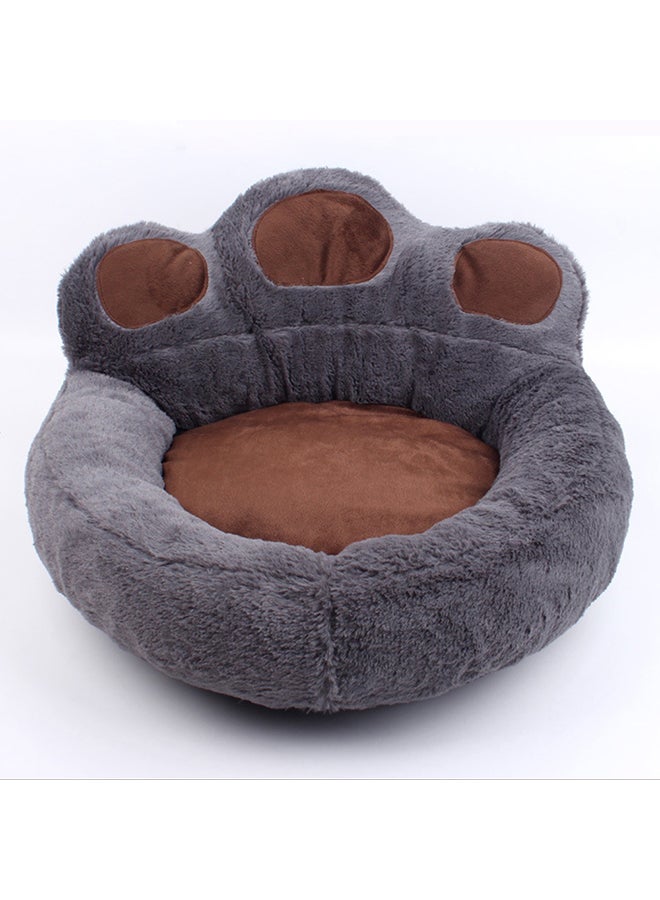 بساط ناعم للحيوانات الأليفة رمادي / بني 33x33x12سم - Image 2