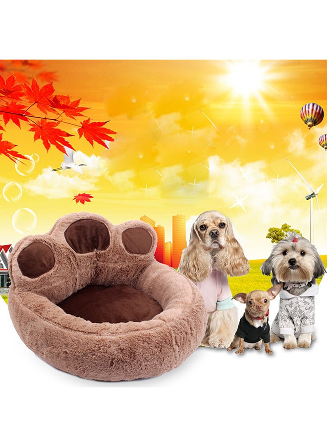 Comfortable Pet Bed Mat Coffee 30x30x10cm - Image 4