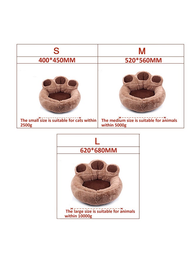 Comfortable Pet Bed Mat Coffee 30x30x10cm - Image 3