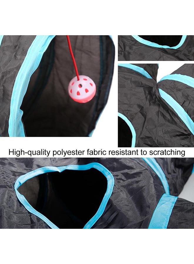 Indoor Cat Tunnel 5 Way Toy Black 31x31x4cm - Image 4