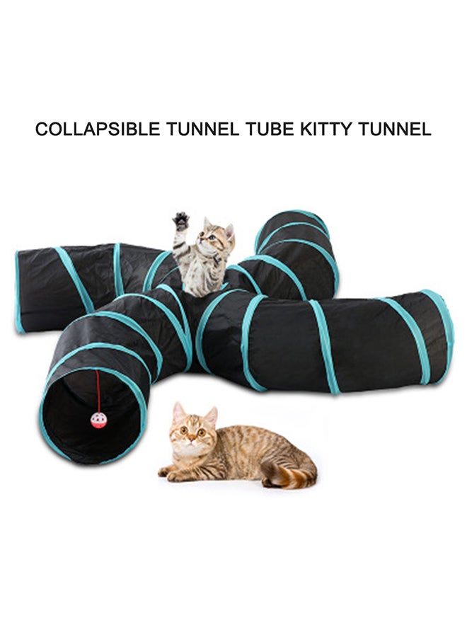 Pet Play Tunnel Toy Black/Blue 31x31x4centimeter - Image 5