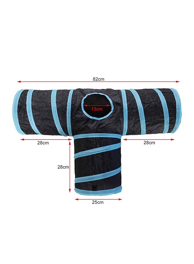 Indoor Cat Tunnel 3 Way Pet Toys Black 15x3x3cm - Image 5