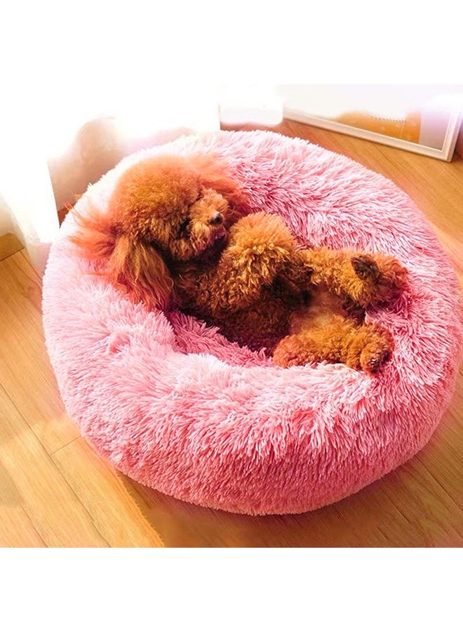 سرير فرو للقطط فائق النعومة وردي سكين 35x20x8سم - Image 4