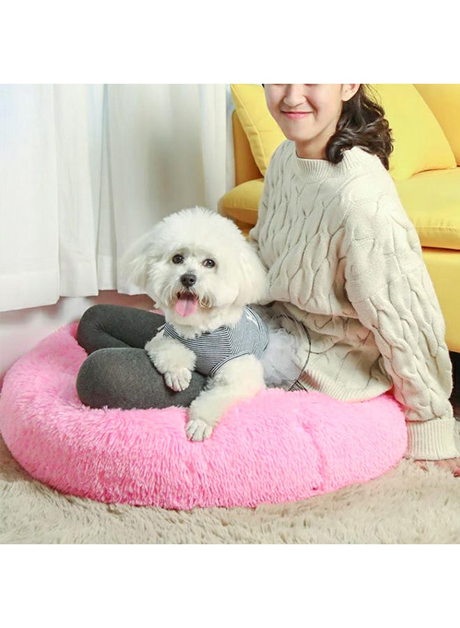 Ultra Soft Fur Cat Bed Pink 30x20x8cm - Image 3