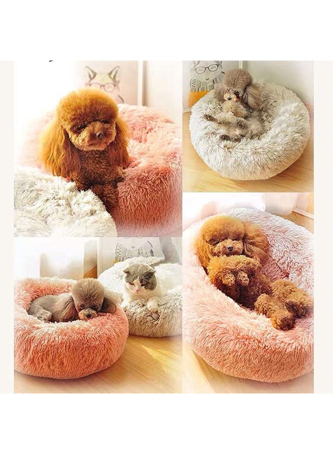 Ultra Soft Fur Cat Bed Pink 25x20x8cm - Image 5
