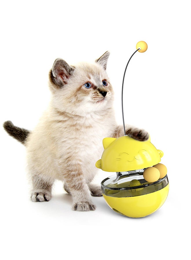 Cat Tumbler Toys Yellow 14.5x11x11cm - Image 1