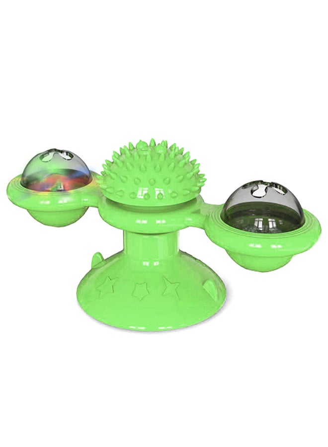 Rotated Windmill Pet Toy Green 15.8x7.4x6.9cm - Image 1