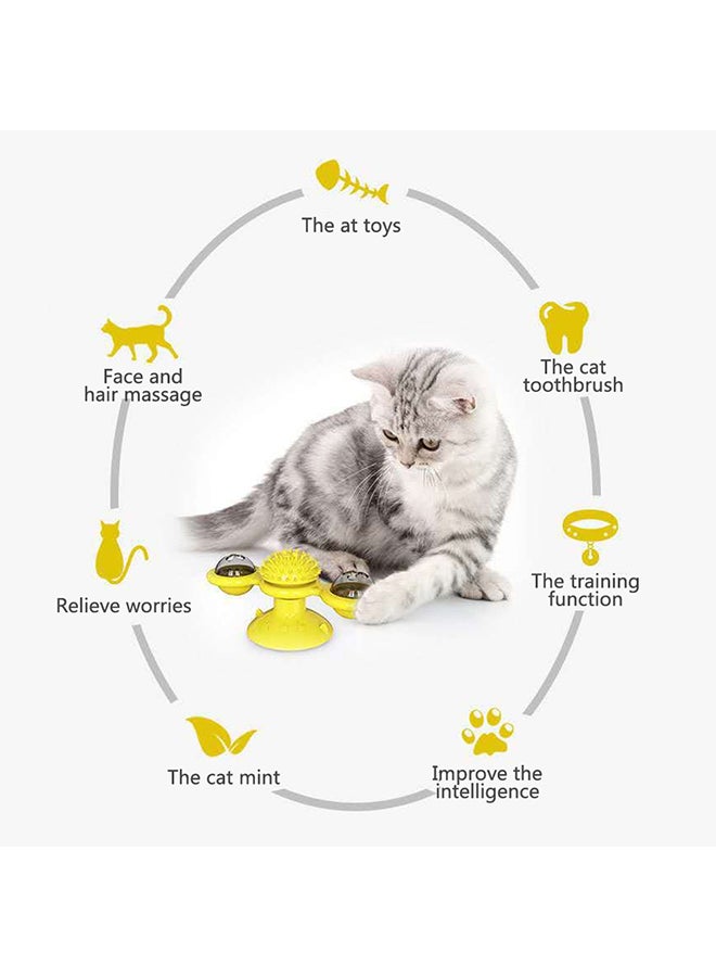 Rotated Windmill Pet Toy Green 15.8x7.4x6.9cm - Image 2