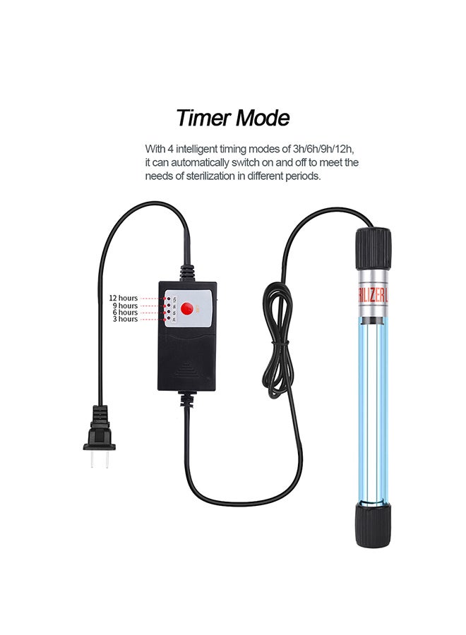 مصباح يعمل بالأشعة فوق البنفسجية بقدرة 11 وات لحوض السمك متعدد الألوان 26x8x4.5سم - Image 2