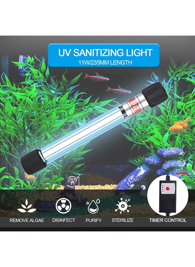 مصباح يعمل بالأشعة فوق البنفسجية بقدرة 11 وات لحوض السمك متعدد الألوان 26x8x4.5سم - Image 3