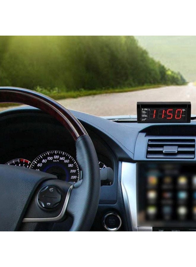 3-In-1 Thermometer Voltage Meter