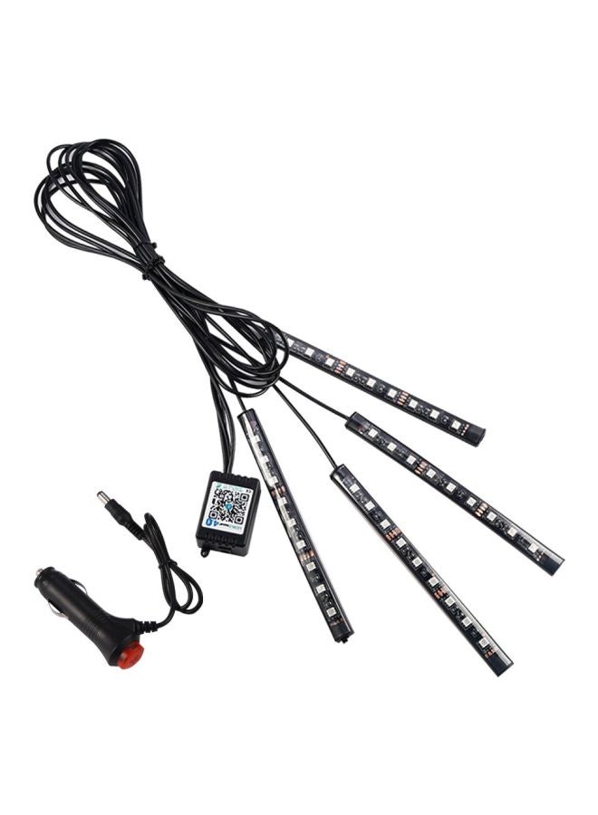 OUTAD 4-Piece Voice Control LED Interior Car Decorative Lights  - Image 2