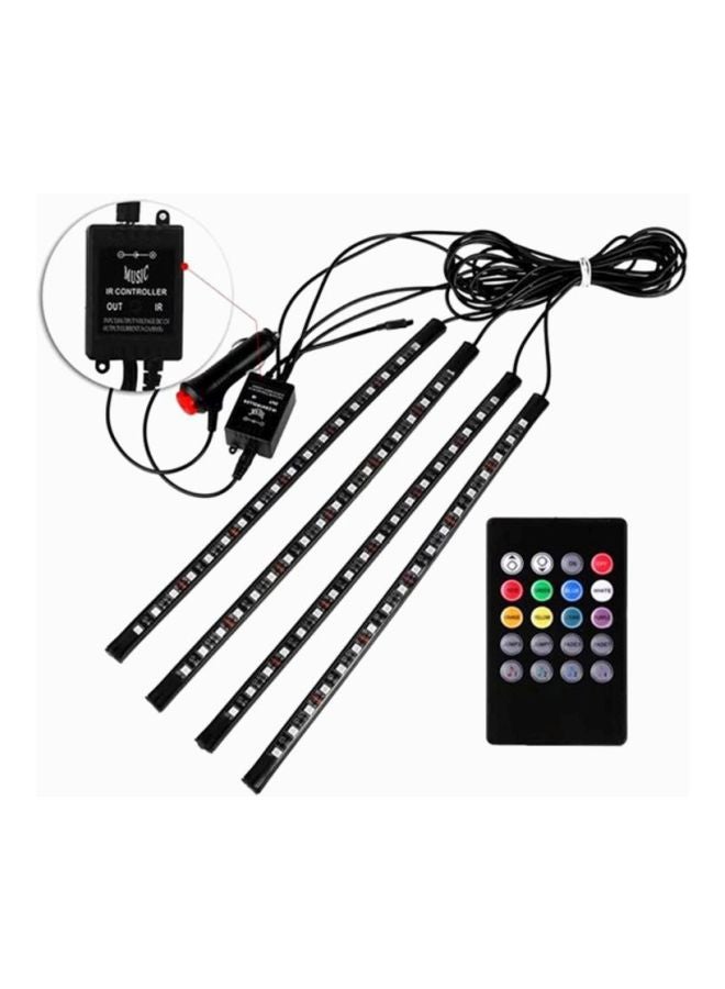 OUTAD 4-Piece Voice Control LED Interior Car Decorative Lights  - Image 3