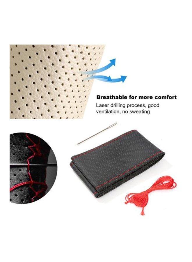 OUTAD Car Steering Wheel Cover With Needle And Thread  - Image 3